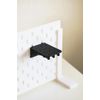Generisch Screwdriver Holder - Tool Holder - Workshop Organiser Compatible with Skadis Perforated Wall System (Black)