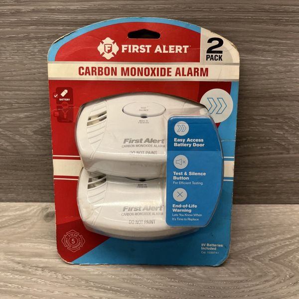 FIRST ALERT Carbon Monoxide Alarm 2 Pack Twin Pack NEW SEALED