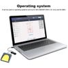 Docooler PCsensor USB Single Foot Switch Control One Key Customized Computer Keyboard Action Pedal Grey with Yellow