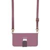 iPhone 12 Mini Case Shoulder iPhone 12 Mini Smartphone Case Notebook Type Strap Shoulder Strap Shoulder Neck Cute Shimanaga Wine Red