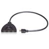 121AV HDMI 3-In 1-Out HDMI Auto Switch Pigtail with 1.5 ft. Cable Support 3D