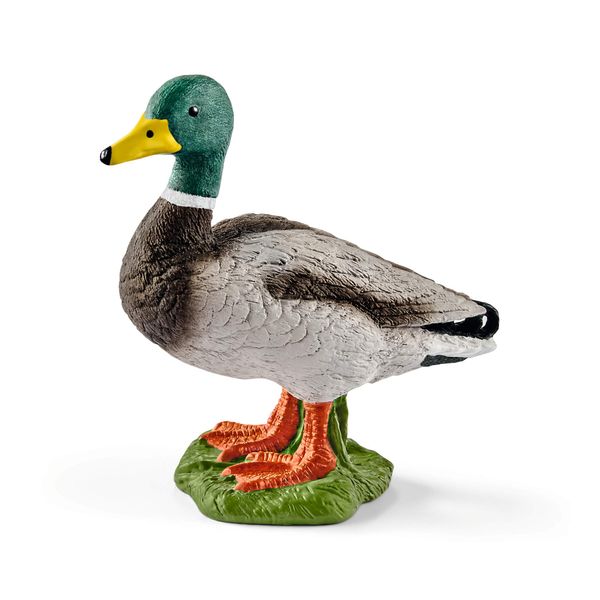 Schleich Farm World Duck Toy Figurine - Highly Detailed and Durable Farm Animal Toy, Fun and Educational Play for Boys and Girls, Gift for Kids Ages 3+