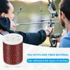 PATIKIL Archery Bowstring Serving Thread Jig 131 Yard/120 Meter Diameter 0.02"/0.4mm Bowstring Thread Peep Sight Knock Compound Recurve Bows Red/Black