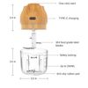 Electric Garlic, Fruit, and Vegetable Mini Food Chopper: Compact Wireless Pro...