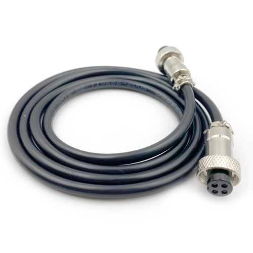 BOUUNCIY 3.28 ft GX12 4 Pin Double Female Head Aviation Cordset, GX12 4Pins Female to Female Connector Electrical Cable Panel Mount Circular Metal Aviation Adapter Cordset for Ships 22AWG (1meter)
