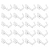 DOITOOL 20pcs Pegboard Hooks, J Hook, White Peg Board Hooks, Pegboard Wall Organizer, Storage Craft Hooks, Garage Tools Organizer