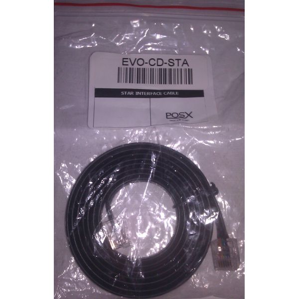 POSX Cash Drawer Interface Cable (for Star Cable) - Model#: evo-cd-sta