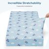 Yukkidds Cot Sheets 140 x 70 Fitted Cot Bed Sheets 2 Pack Toddler Bed Sheets Super Soft & Breathable Microfiber Blue Cow