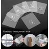 24-Pack Clear Heavy-Duty Adhesive Sticky Wall Hooks – Seamless Hangers Set