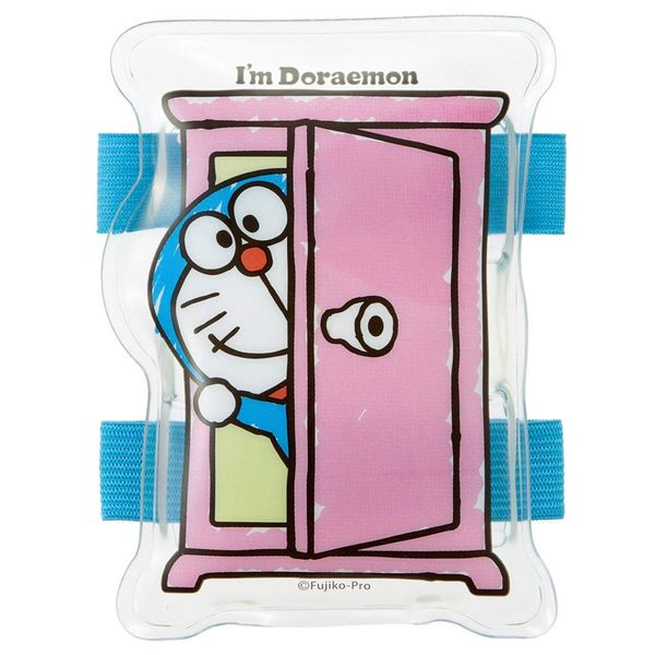 Skater CLBB1 I'm Doraemon Sanrio Ice Pack with Belt, 5.5 x 3.1 inches (14 x 8 cm)