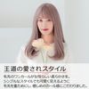AQUADOLL Wg339SBR Wig, Semi-Long, Medium, Long, Full Wig, Black Hair, Blonde, Pudding, One Size Fits Most, SBR. See-Through Brown
