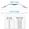 PATIKIL Bow String Replacement,12 Strands Recurve Bowstring for AMO 52" Traditional Recurve Bow, Black