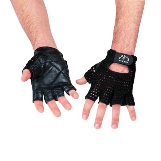 Golds Gym Mesh Back Glove Black Small