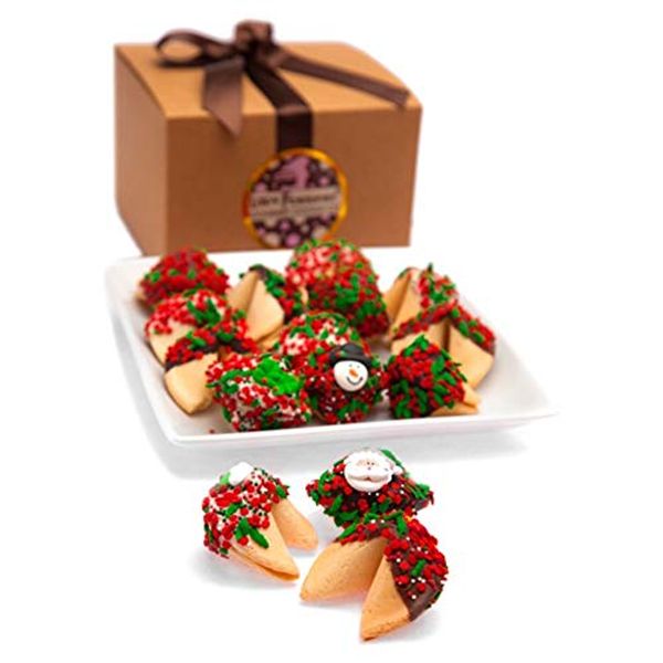 Christmas Fortune Cookies in Gift Box