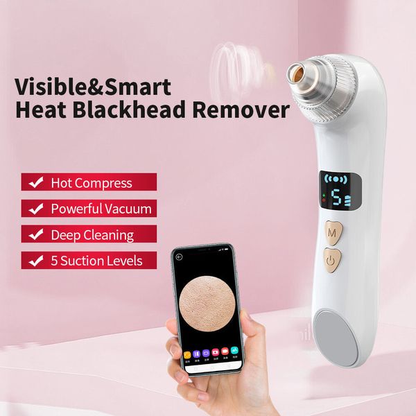 Electric Cleaner Face Blackhead Remover Pore Vacuum Suction LED Screen Skin Care