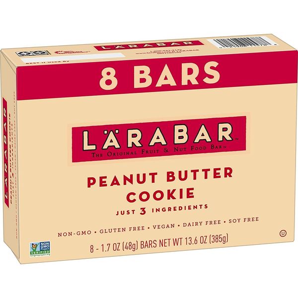 Larabar - Original Real Fruit & Nut Bar - Peanut Butter Cookie, (8) Bars