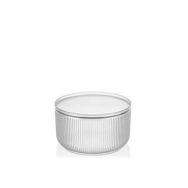 H&h contenitore prisma rigato in polistirene lt 2,3
