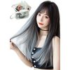 EmGrande DY26A Premium Line Wig, Supervised by Active Top Stylists, 6 Piece Set, Gradient Line, Women's Wig, Bob, Semi-Long, Small Face Effect