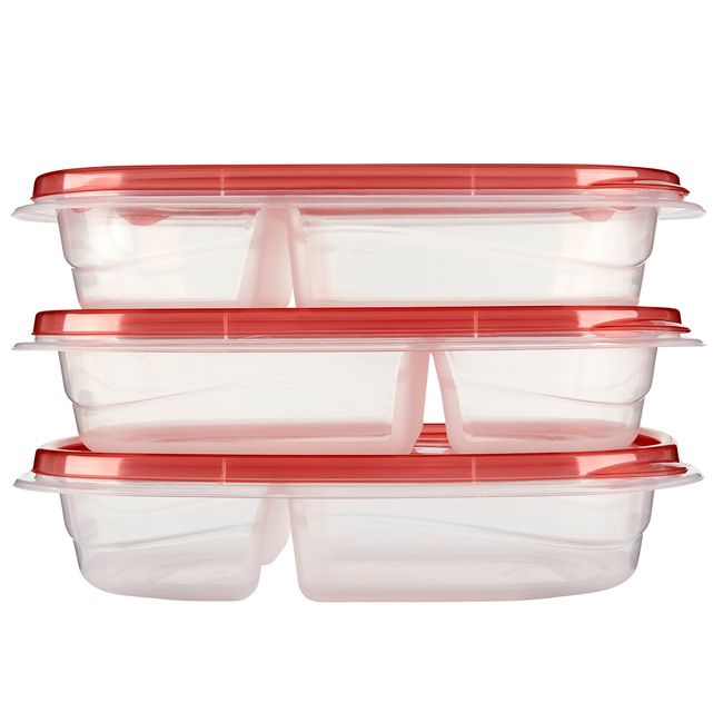 Rubbermaid TakeAlongs Containers + Lids, Rectangles - 2 containers + lids