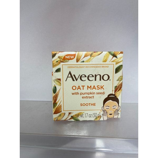 Aveeno Oat Mask W/ Pumpkin Seed Extract Smooth wrinkle refresh 1.7oz COMBINESHIP