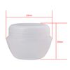 diystyle 20 Pack Cream Empty Case Pot For Cosmetics, if changing Empty Container Travel Supplies White