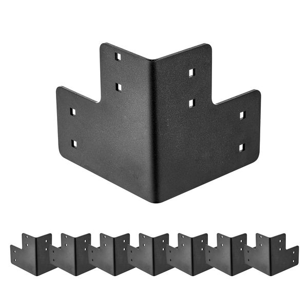 VEVOR 8pcs Workbench Corner Brackets Kit 6.5x6.5x6.5 in/165x165x165 mm Angle