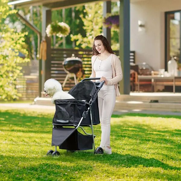 for Small to Medium Pets Lightweight Durable Dogs Cats Foldable Pet Stroller