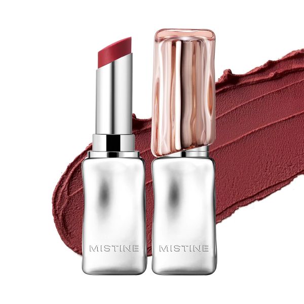 Mistine Lipstick Thai Latte Sheer Creamy Rouge Velevt Matte Lipstick for Women Non-sticky Lipstick C05 Amber Iceland 0.123oz 1 Count