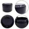 WAenZeeNH 6Psc Empty Black Plastic Cosmetic Jar Leak Proof Plastic Container Jars Refillable Empty Plastic Cosmetic Jars for Makeup Beauty Products Face Creams(3 x 5ml, 3 x 10ml)