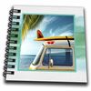 3D Rose Vintage Van with Surfboard Mini Notepad