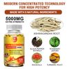 Organic Ashwagandha Capsules 5000mg Supplement w/ Turmeric Root Extract