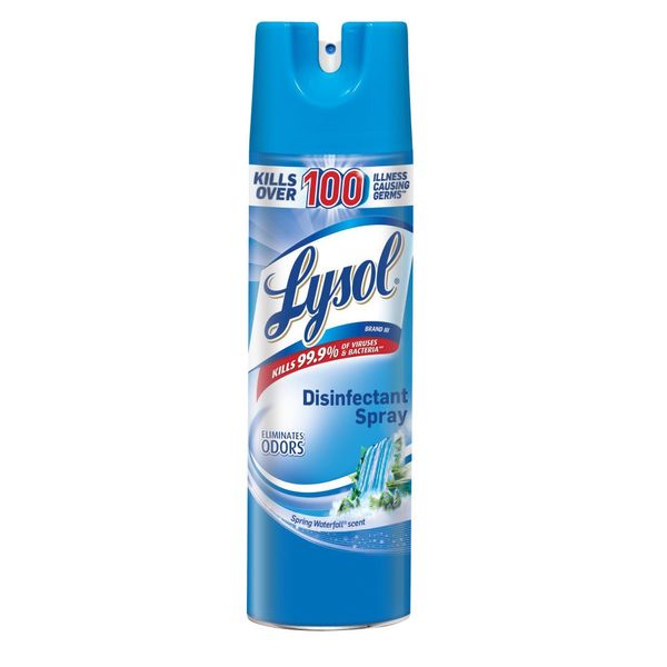 Lysol Disinfectant Spray, Sanitizing and Antibacterial Spray, For Disinfecting and Deodorizing, Spring Waterfall, 19 fl oz