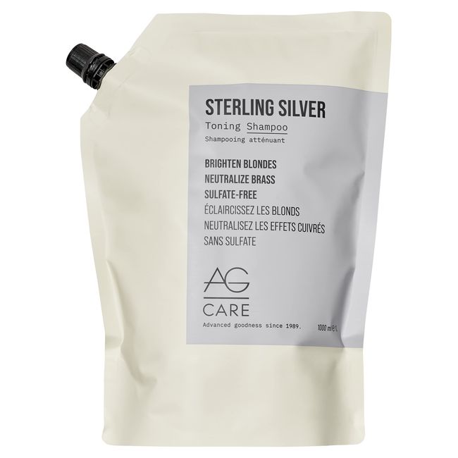 AG Care Sterling Silver Toning Shampoo, 33.8 Fl Oz