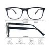 MODFANS Blue Light Blocking Reading Glasses Men Large Oversized Square Readers Wide for Men Big Head Large Face