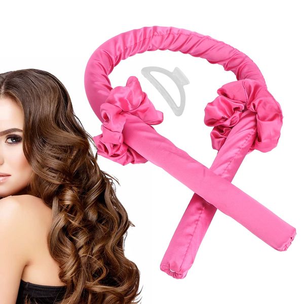 Heatless Lockenstab Stirnband, Silk Lockenwickler Heatless Lockenwickler Stirnband DIY Sleeping Hair Curling Tool Leichtes Weiches Haarrollenband für Haarstyling von Mittlerem und Langem(04)