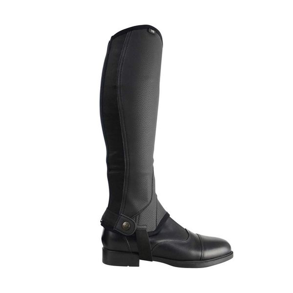HyLAND Adults Synthetic Combi Leather Half Chaps (M) (Brown)