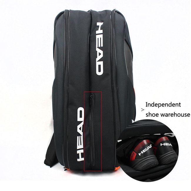 Tennis Backpack Waterproof Tennis Bag Tennis Racket Badminton Racquet Carrier Bag Single Double Shoulder Bag, Size: As Shown, Yellow