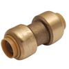 3/8" X 3/8" SHARKBITE STYLE PUSH FIT COUPLING - LEAD FREE BRASS #U006A