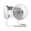 dzydzr 3 Pcs Y Shape LED Bulb Socket Base E26 to E26 2 X Nozzle Bifurcation E27 to 2 X E27 Converter Socket Adapter Fire-Retardant Materials