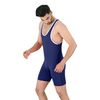 2BOLD Wrestling Singlets For Men (Blue, Medium, Simple)