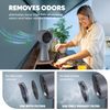 Portable Range Hood Kitchen - Powerful 3-Speed Suction Desktop Compact Range Hoo