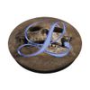 L Blue Skull Skeleton Dead Horror Initial Monogram Letter PopSockets Swappable PopGrip