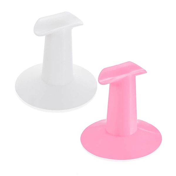 AKOAK 2 Pcs Plastic Nail Holder Finger Exercise Tool Fixed Finger Bracket Professional Painting Art Accessories DIY Nail Art Supplies