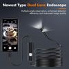 Dual Lens Endoscope Camera with Light  Borescope 1920P HD Inspection Camera with