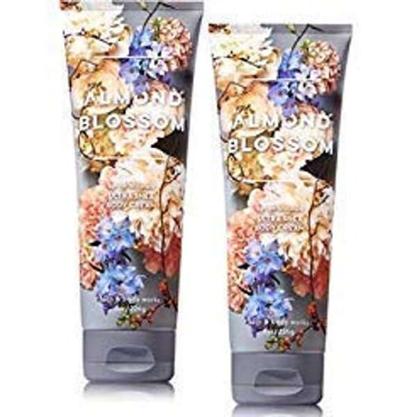 Bath and Body Works 2 Pack Almond Blossom Ultra Shea Body Cream 8 Oz.