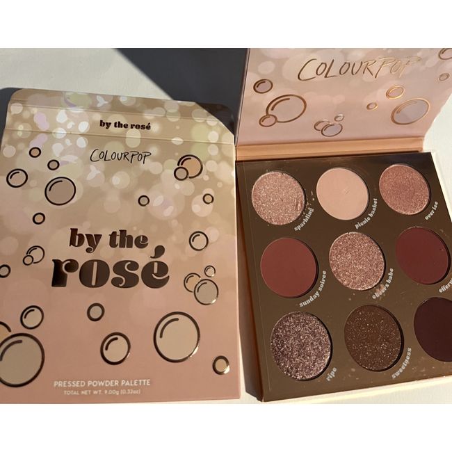 Colourpop By The Rose Pressed Powder Eyeshadow Palette~9 Shades~NIB