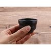 Tableware East Sake Cup Guinomi, Iron Black or-002
