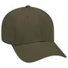 OTTO 6 Panel Low Profile Superior Cotton Twill Cap - Dk. Ol. Green
