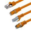 0.5m - orange - 1 piece CAT.7 computer Ethernet cable network cable (raw cable) patch cable S-FTP LSZH PIMF 10GB s RJ45 plug Cat6a