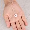 Philip Jones Silver Plated Daisy Necklace